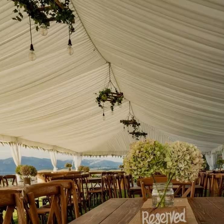 Silk Marquee Liner Hire