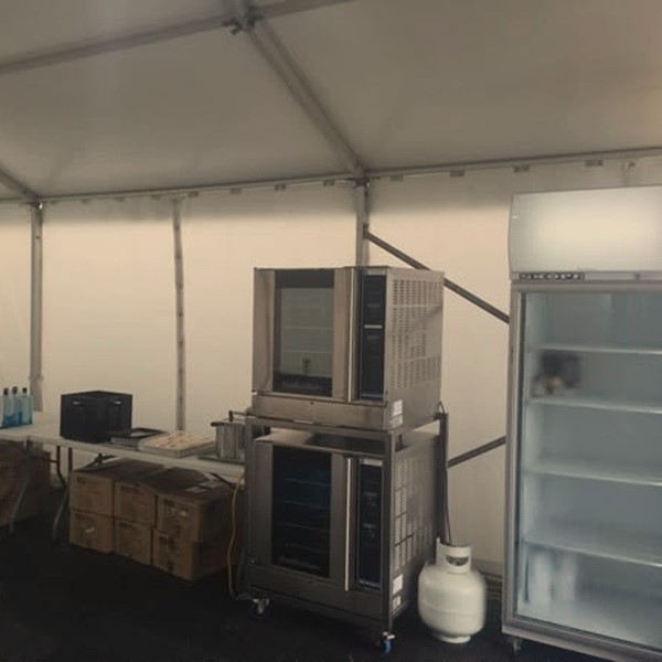 Corporate exhibition marquee