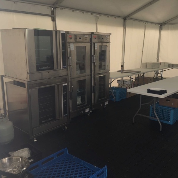 Corporate tradeshow setup