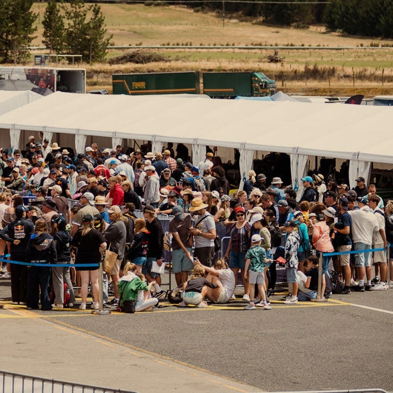 Silver Fern Marquees racing event setup photo 5