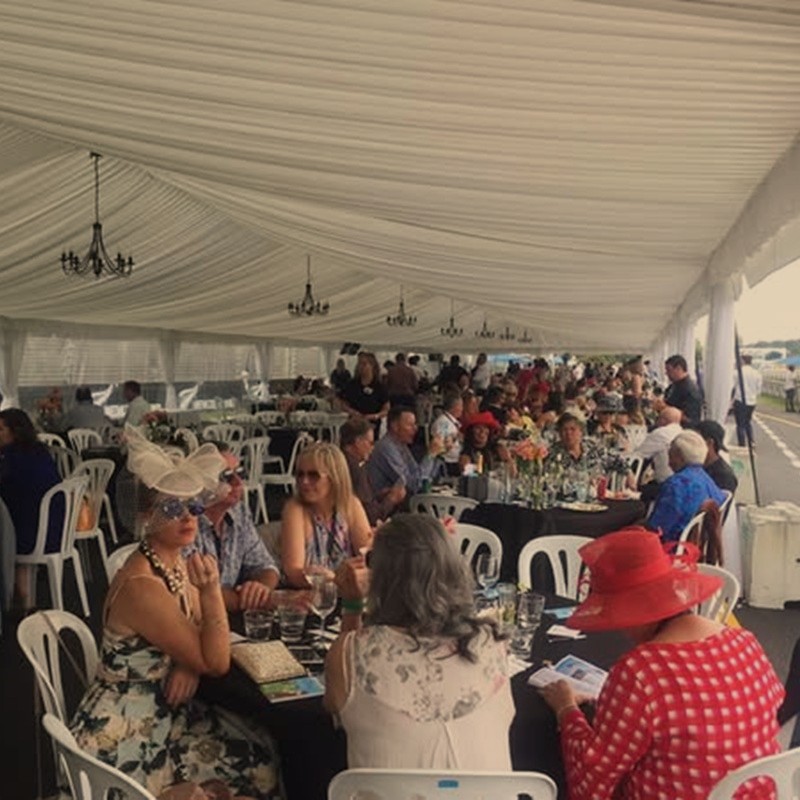 Silver Fern Marquees racing event setup photo 8