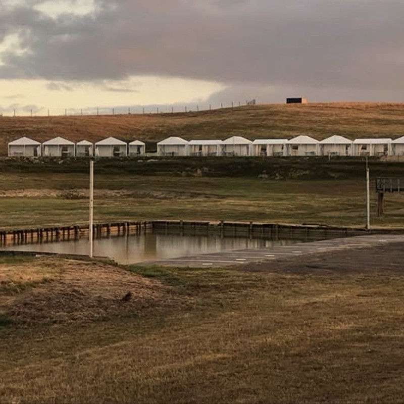 Silver Fern Marquees racing event setup photo 9