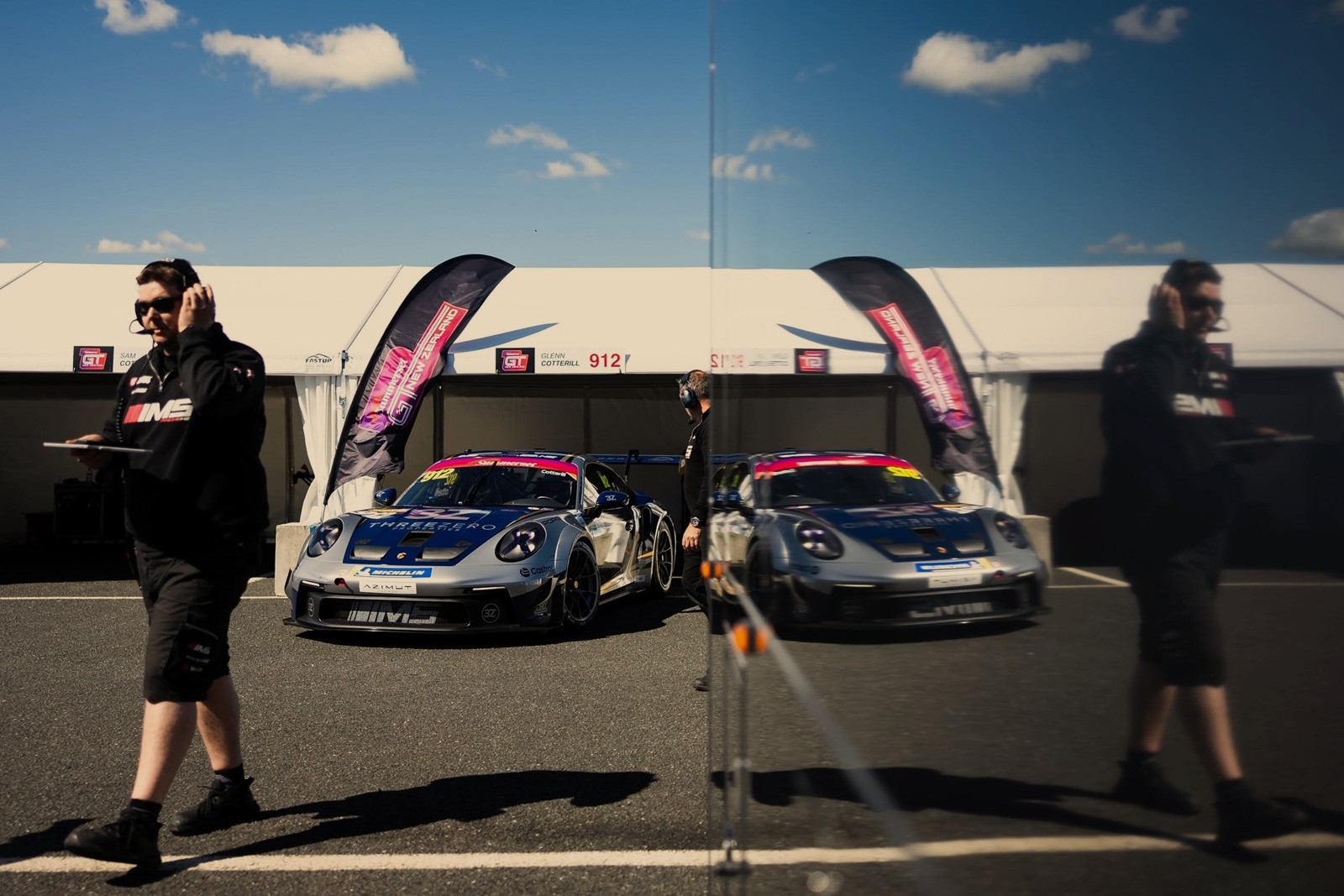 Silver Fern Marquees racing event setup