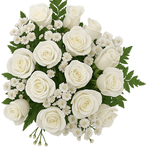white roses